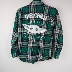 Disney x Cakeworthy Star Wars Mandalorian The Child Flannel - Large